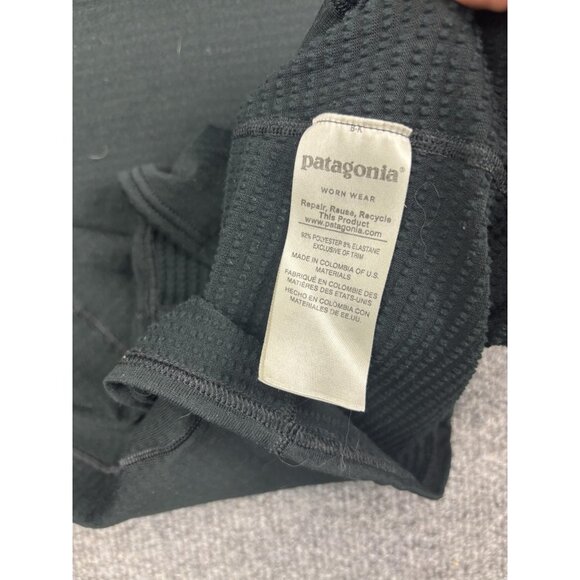 Patagonia Shirt Womens XS Black Thermal Weight Capilene Baselayer Long Sleeve - Picture 5 of 6